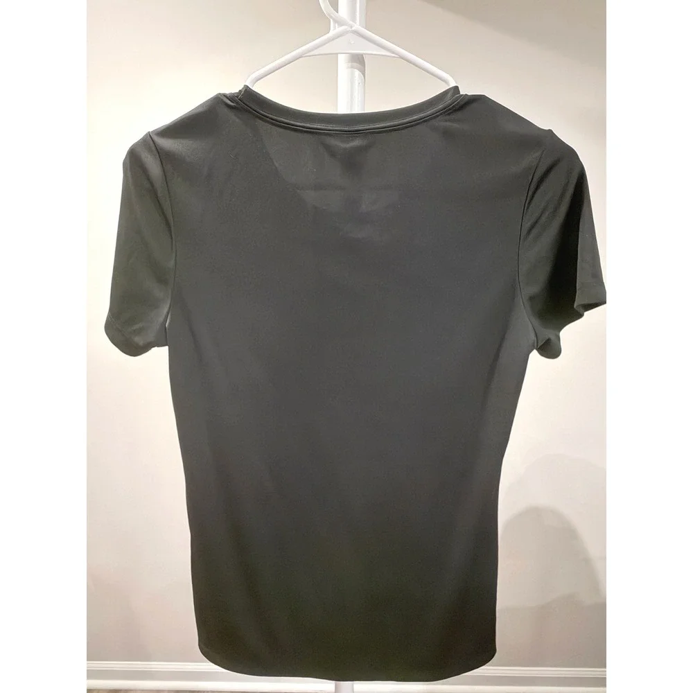 Vintage Alo Yoga Black Performance Short Sleeve Workout Tee Womens XS Crewneck